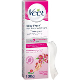 Veet, Silky Fresh, Hair removal cream, For normal skin, Violet blossom, 100 g - 1 miniature