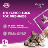 WHISKAS, Влажный корм, Purrfectly CAT, ТУНЕЦ, 85 г - 2 miniature