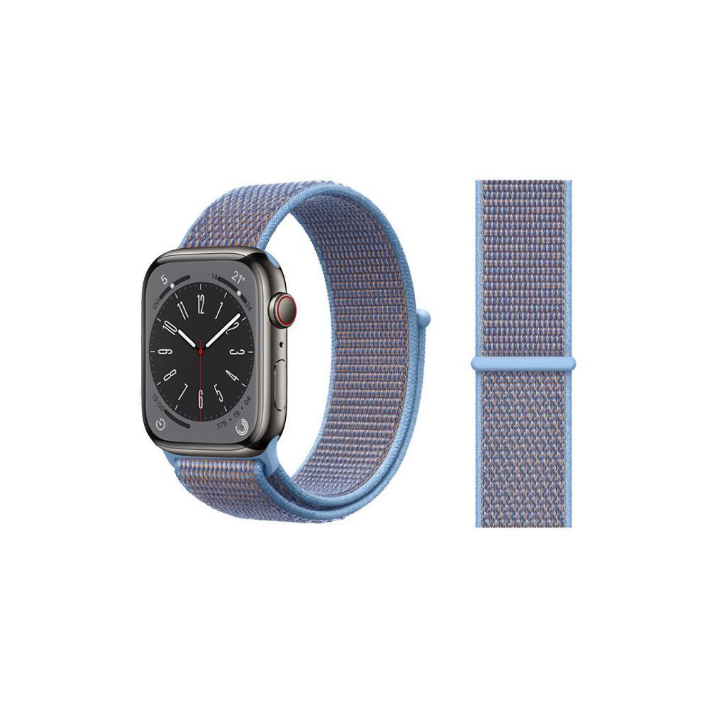 Perfii Nylon Loop Replacement Band for Apple Watch 49, 45, 44, 42 mm Series Ultra 8/7/6/SE/5/4/3 - 1