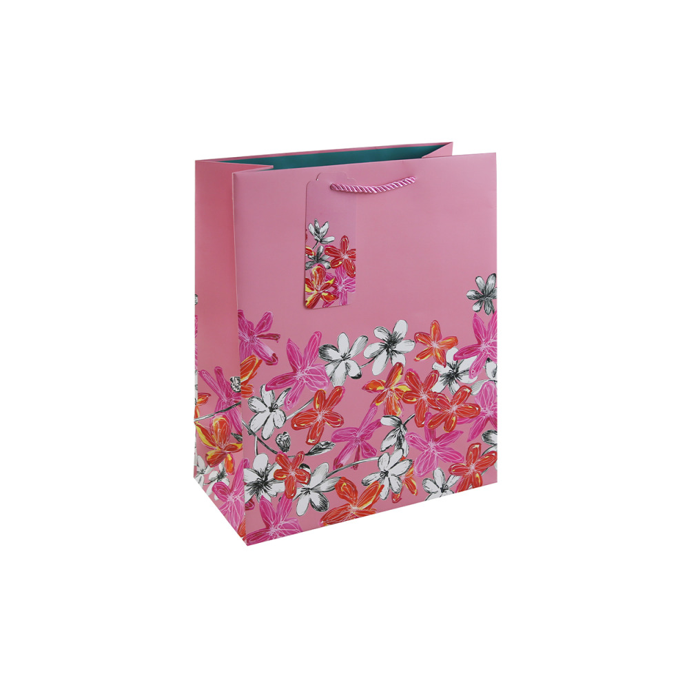 Gift Bag Eurowrap JB Painted Floral Large  - 1