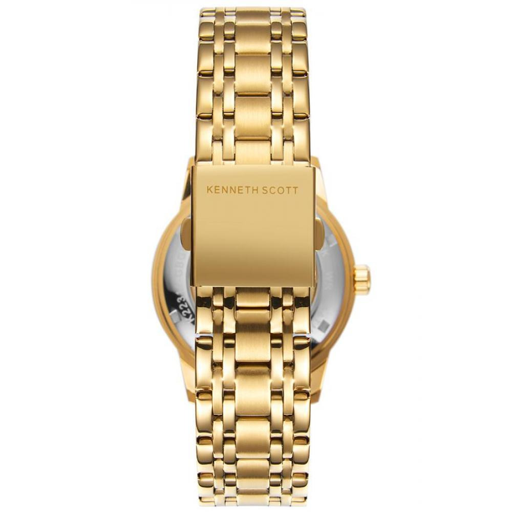 Kenneth Scott Men's Black Dial Mechanical Watch - K22311-GBGB - 3