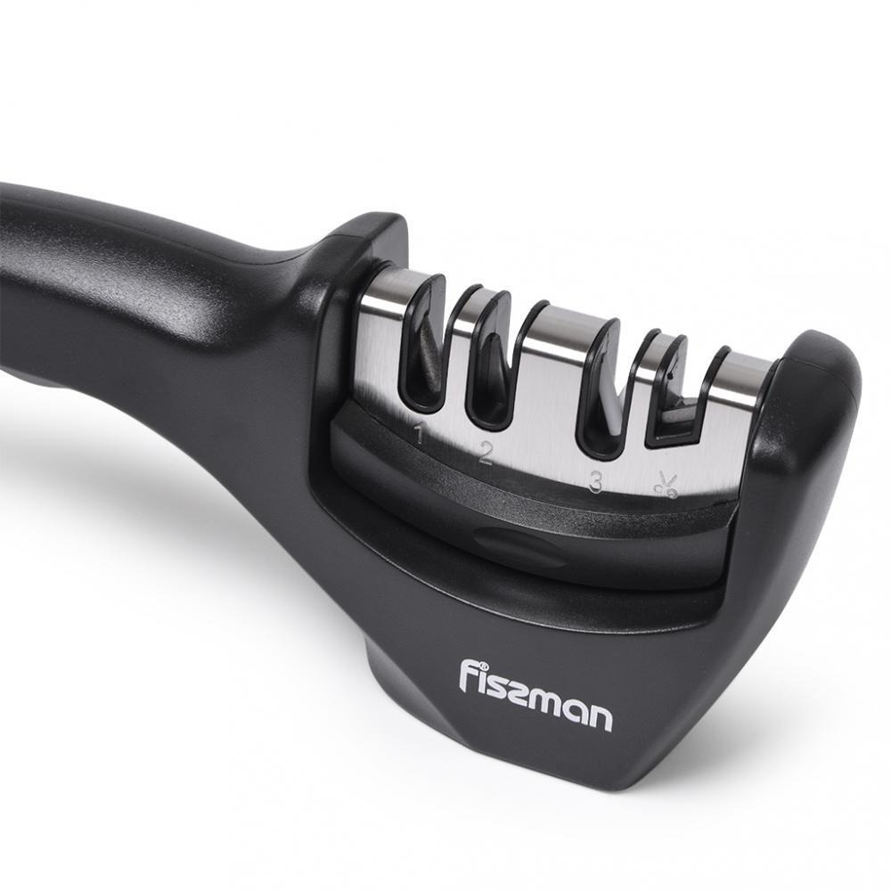 Fissman Ceramic Rods Three Step Sharpening Silver/Black 21x5x7cm - 6