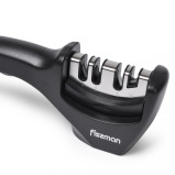 Fissman Ceramic Rods Three Step Sharpening Silver/Black 21x5x7cm - 6 miniature