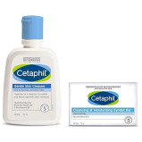 Cetaphil, Face wash gentle skin cleanser, 125 ml and Cleansing and moisturising syndet bar, 75 g - 1 miniature