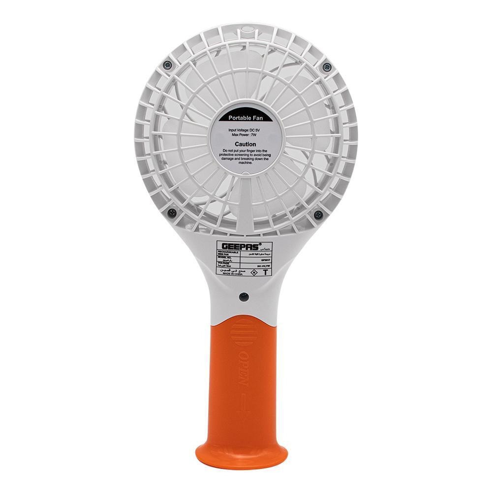 Geepas / Mini fan, Rechargeable, 3 speed, USB - 2