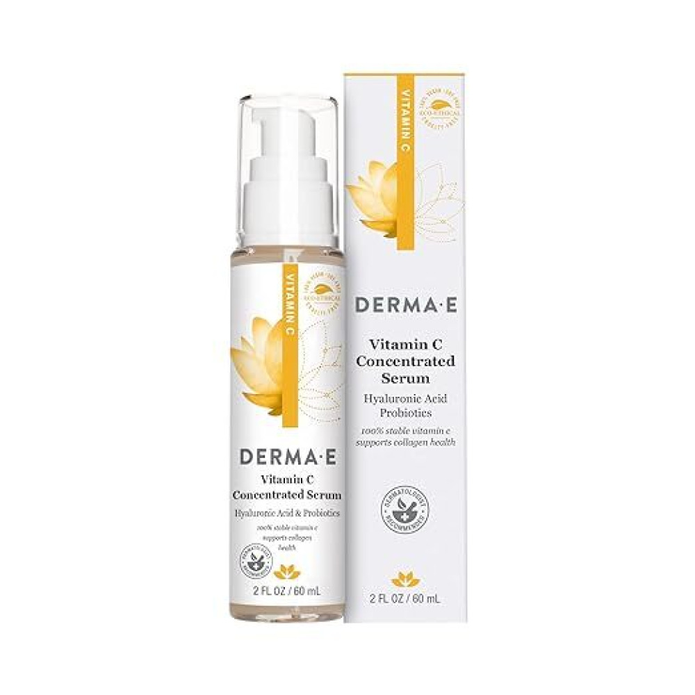 Derma E, Concentrated Serum Vitamin C, With Hyaluronic Acid, 60 ml - 1