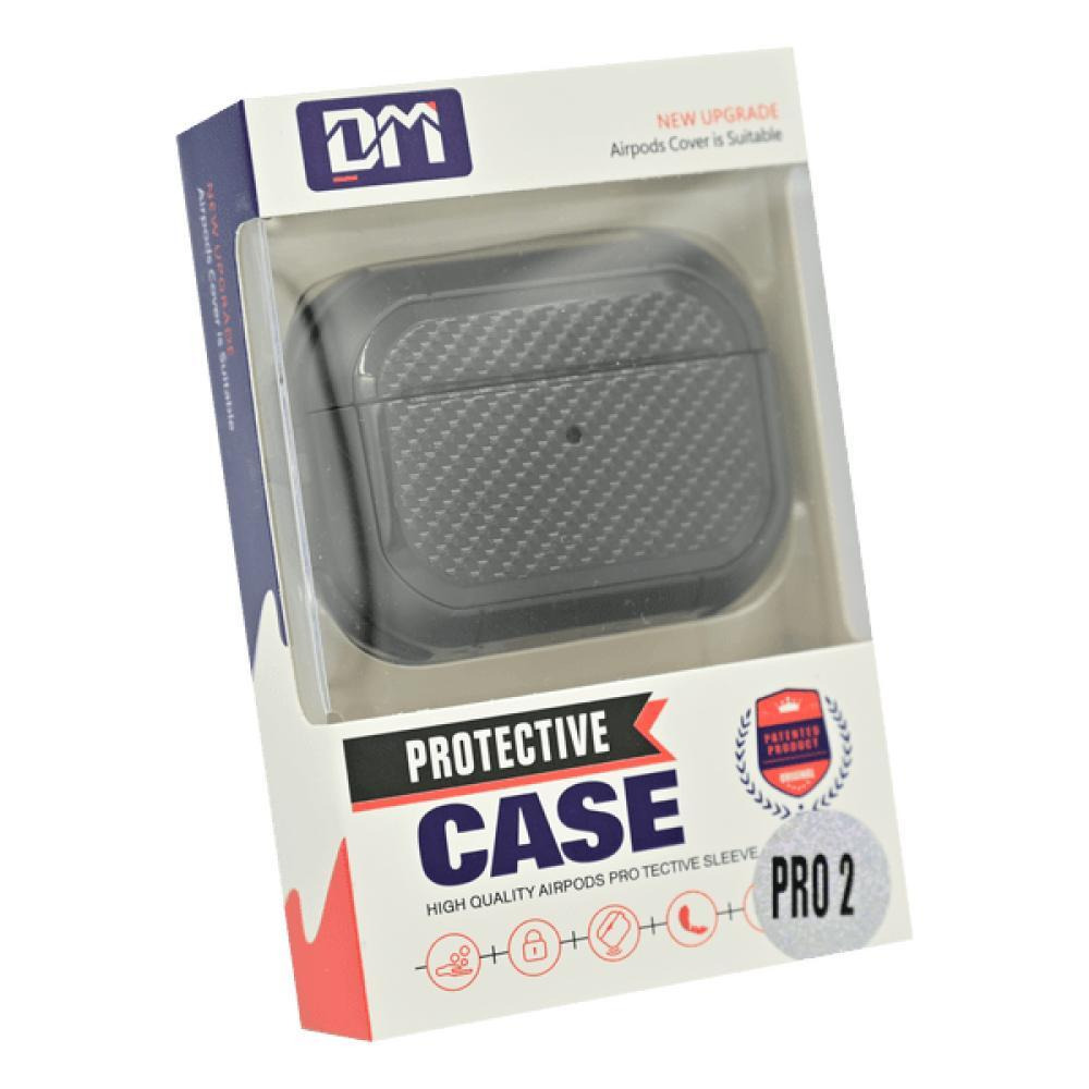 حافظة سماعات ايربودز برو 2 بتصميم كربون، باللون الأسود - 2