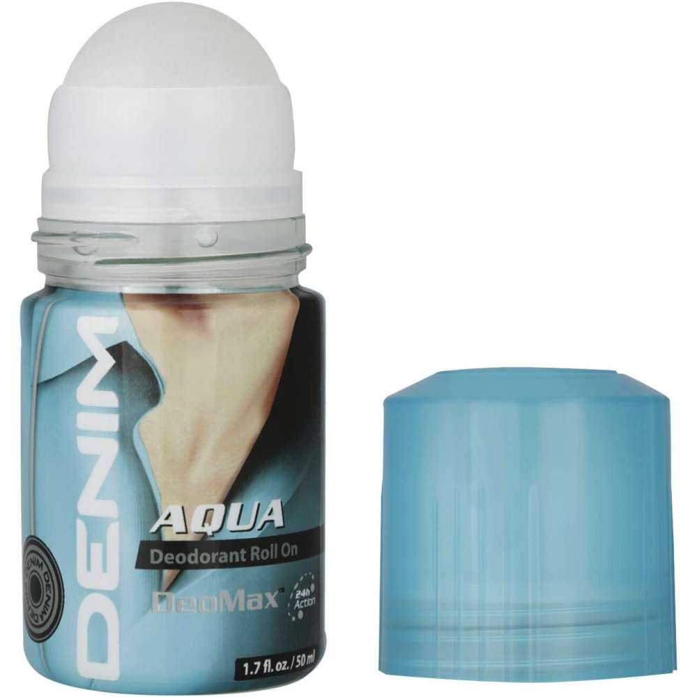 Deodorant Denim DeoMax Aqua Roll On For Men, 50ML - 5