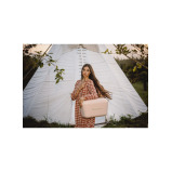 Polarbox Classic Cooler Box with Leather Strap, Nude - Olive Green Rigid Thermal Insulated Ice for Beach, Picnic Party Convertible Lid Polypropylene I - 7 miniature