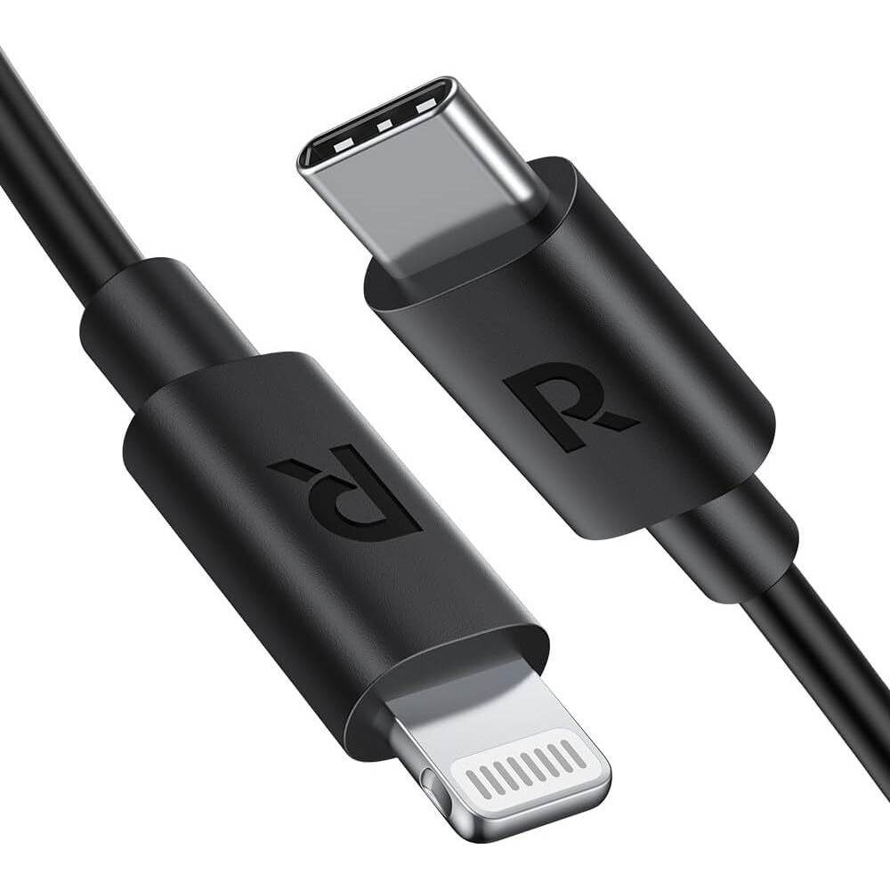 RAVPOWER Type-C to Lighting Charger Cable, 2M (6.6ft) Charging Cable - 1