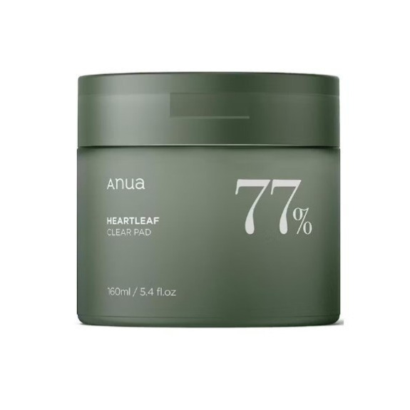Anua, Heartleaf 77%, Clear pad, 70 pcs, 5.4 fl. oz. (160 ml)