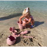 Sieve durable Scrunch with Handles Collapsible and foldable, Made of silicon, Coral  - 4 miniature