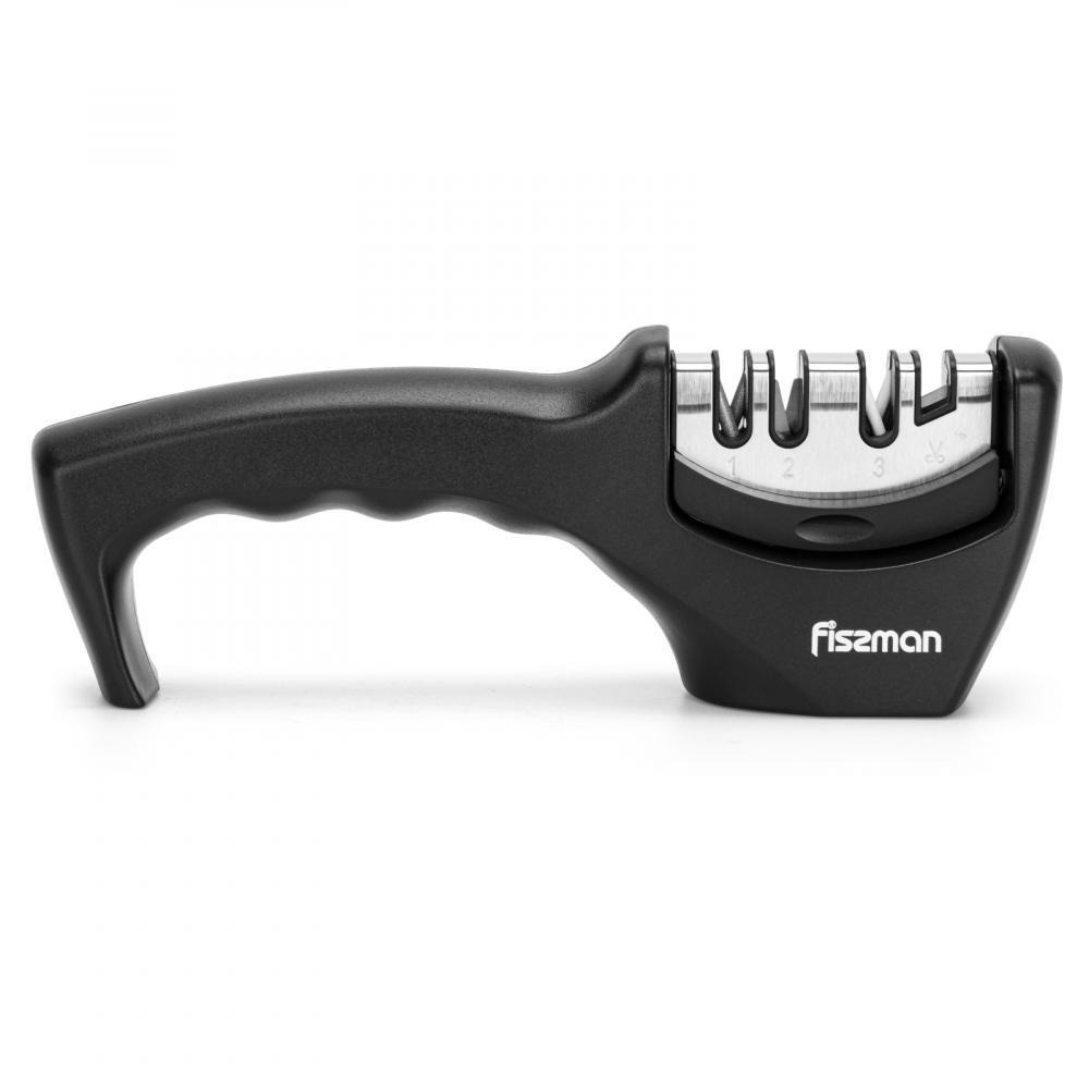 Fissman Ceramic Rods Three Step Sharpening Silver/Black 21x5x7cm - 2