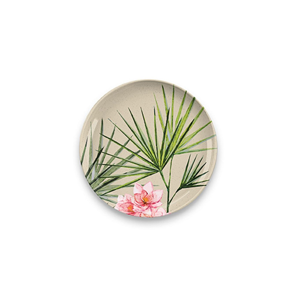 TarHong Palermo Tropical Bamboo Salad Plate 8.5 inch - 1