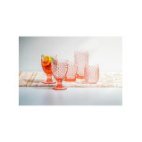 TarHong 15oz Hobnail Stemless Pink - 3 miniature