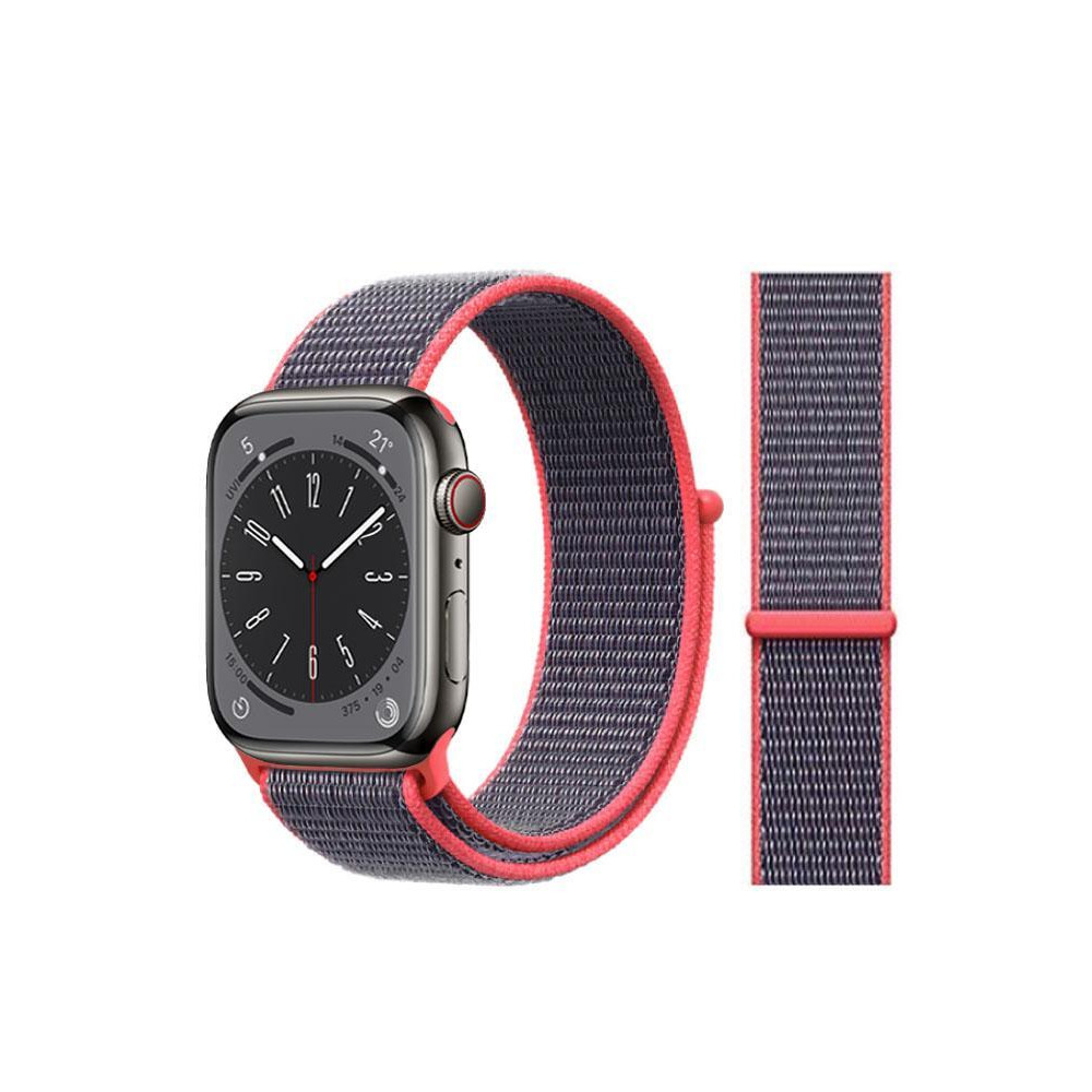 Perfii Nylon Loop Replacement Band for Apple Watch 49, 45, 44, 42 mm Series Ultra 8/7/6/SE/5/4/3 - 1