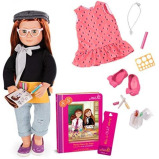 Our Generation Little Likes Deluxe Twin Doll Sabina W Book - 3 Years and Above For Girls - 1 miniature
