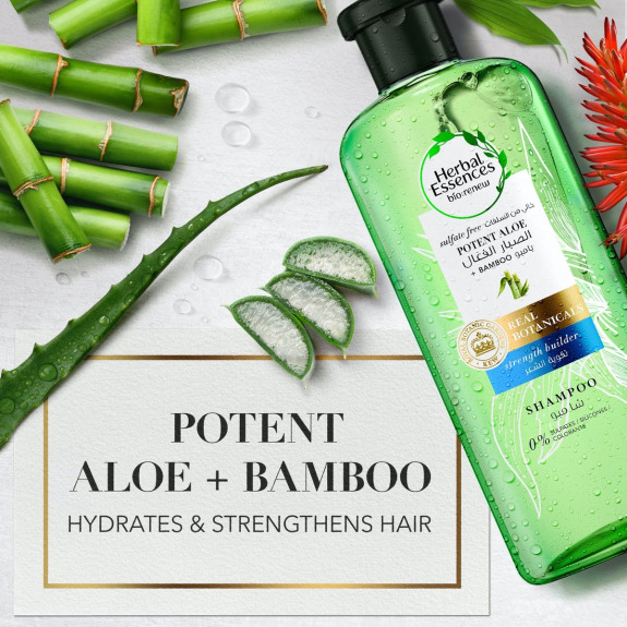 Buy Herbal Essences Sulfate Free Potent Aloe + Bamboo Shampoo 400 ml &  Conditioner for Dry Hair and Frizzy Hair 400 ml in Dubai, UAE | WEE  (00124946)