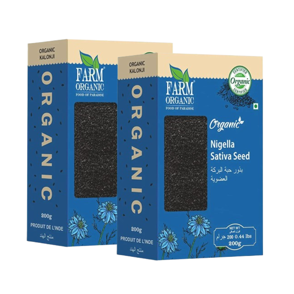 Фермерские Органические Семена Nigella Sativa Kalonji 200 Г (2 ШТ. в упаковке) - 1