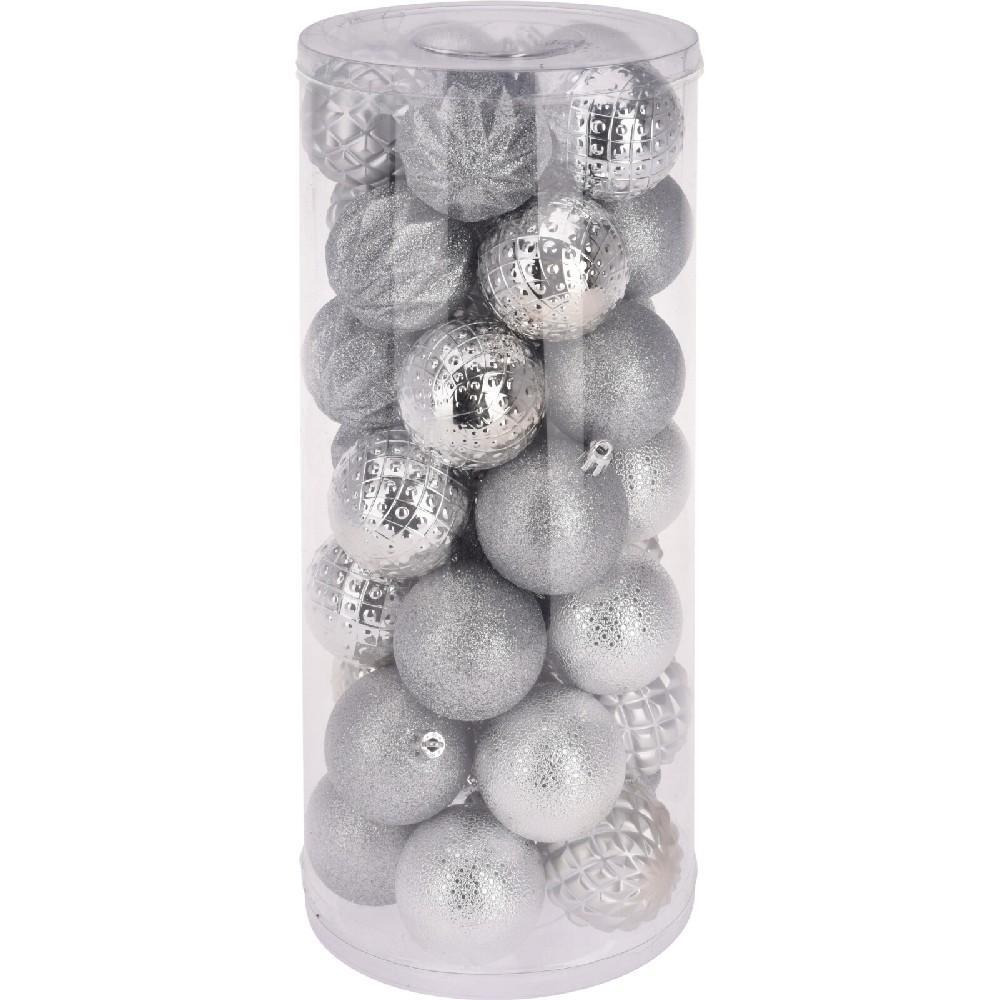 Koopman Xmas Balls 6 cm Set of 35 Silver - 1