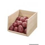 Interdesign Wood Open Front Bin - 1 miniature