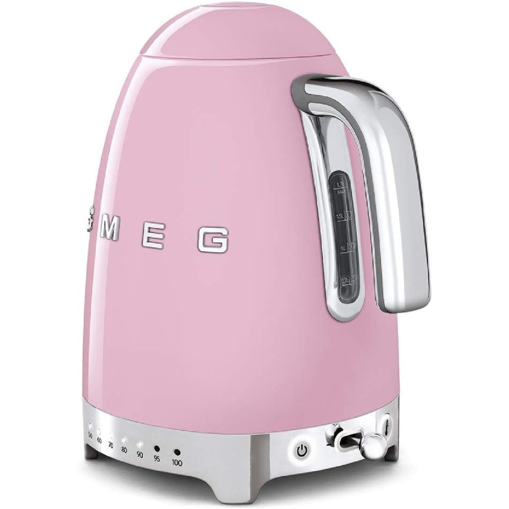 Smeg KLF04PKUK, ЧАЙНИК В Стиле РЕТРО 50-Х Годов, 7 ТЕМПЕРАТУРНЫХ РЕЖИМОВ, Емкость 1,7 Л С ИНДИКАТОРОМ УРОВНЯ Воды - 3