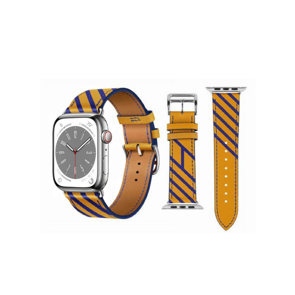Perfii Genuine Leather Replacement Band For Apple Watch 41/40/38mm Series 8/7/6/5/4/SE - 1