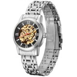 Kenneth Scott Men's Black Dial Mechanical Watch - K22311-SBSB - 2 miniature