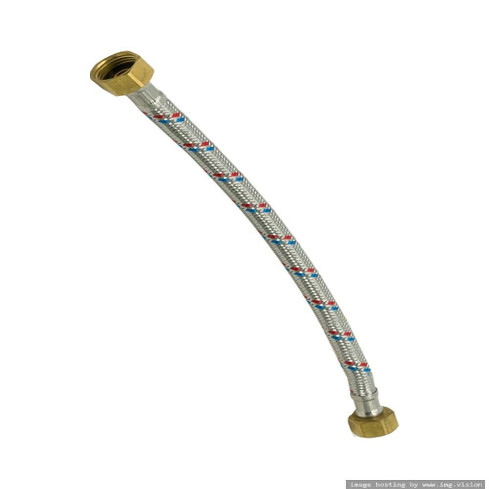 Homesmiths Stainless Steel Flexible Hose 0.5 x 0.5 inch 30cm - 2