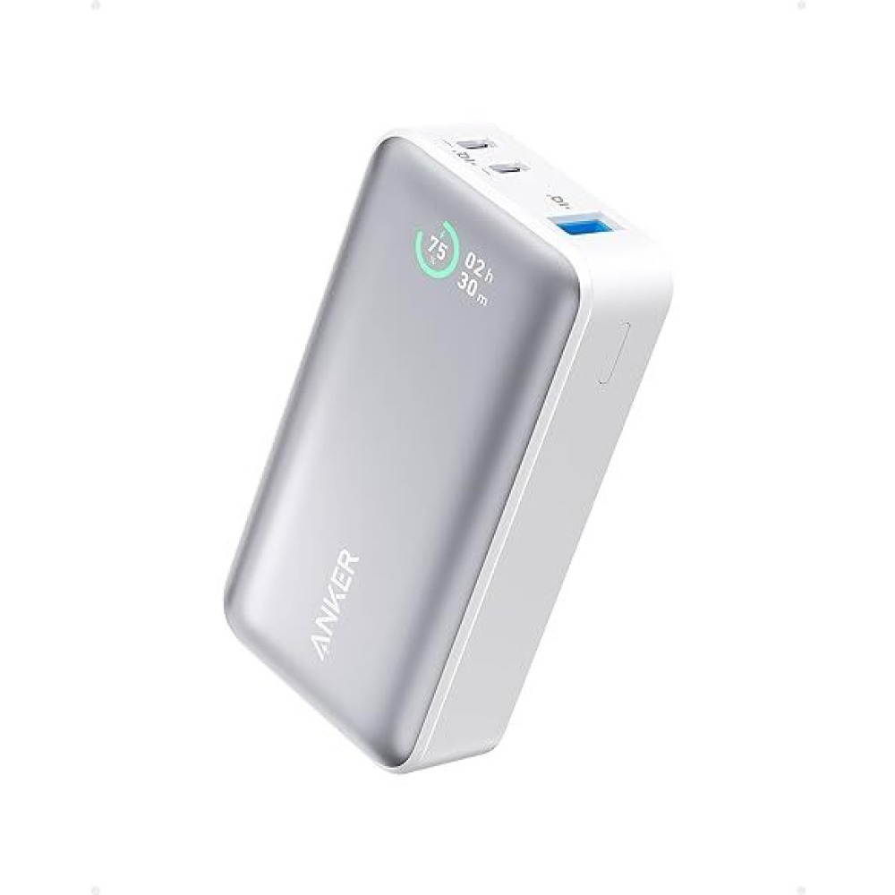Anker, Power bank Power IQ 3.0 30W, 10000mAh, 3 port, 2 USB-C, 1 USB-A, White - 1