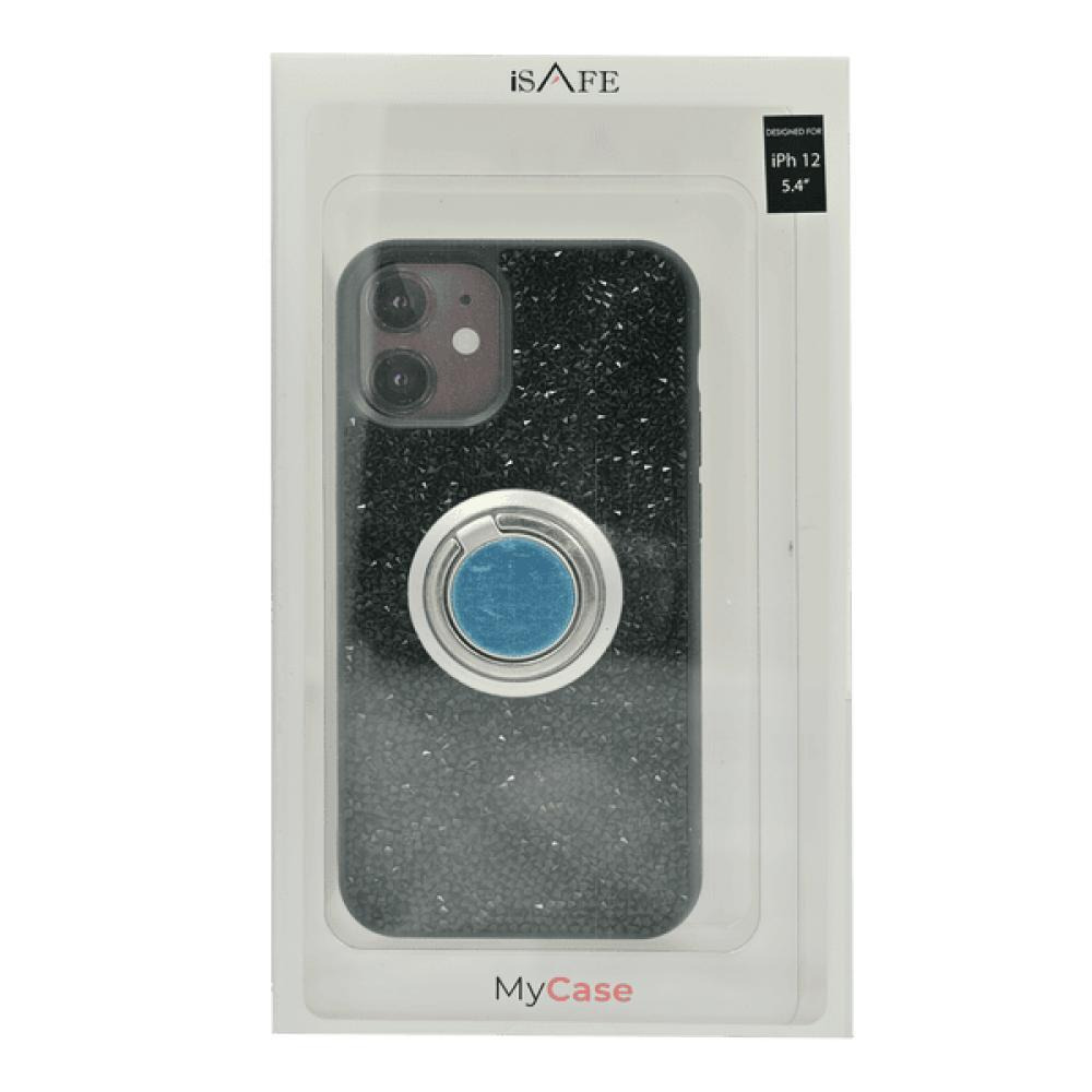 iSAFE Bling Ring Hard Cover, iPhone 12 Mini, Green - 3