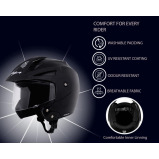 Vega Crux ISI Certified Flip-Up Helmet for Men and Women with Clear Visor (Black, Size: L) - 3 miniature