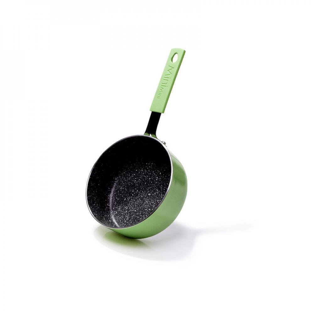 Fissman Sauce Pan Mini Chef 14x6 cm \/ 08 LTR with Aluminium with Non-Stick Coating Green - 1