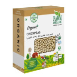 Farm Organic Gluten Free Dollar Chickpeas Whole (Kabuli Chana) - 500 g - 1 miniature