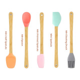 HomePro Silicon Baking Set Wooden - 2 miniature