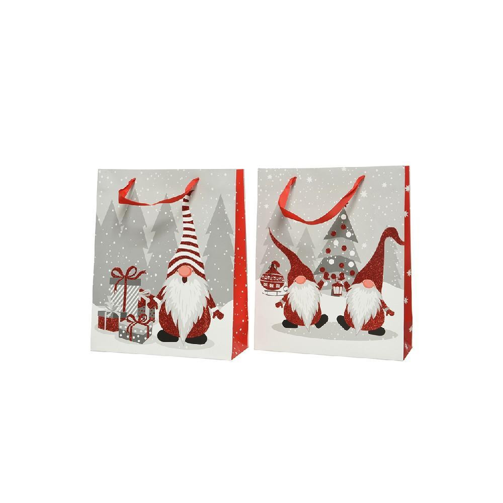 حقيبة هدايا ورقية مستطيلة الشكل من كايمنجك مقاس 42 سم مع مقبض متنوعة قطعة واحدة - 1