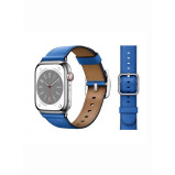 Perfii Genuine Leather Replacement Band For Apple Watch 49/45/44/42mm Series Ultra/8/7/6/5/4/SE - 1 miniature