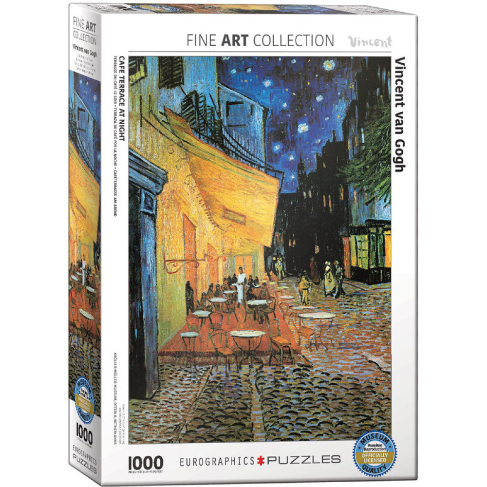 Puzzle EuroGraphics Café At Night  By Vincent Van Gogh 1000pcs - 1
