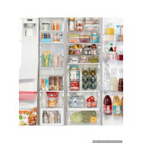 iDesign Large Divided Freezer Bin Clear - 3 miniature
