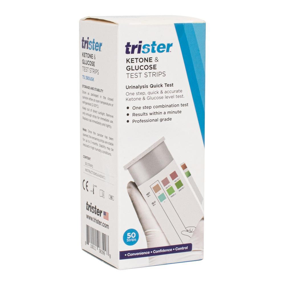 Trister / Ketone & glucose test strips, TS-390UGK, 50 pcs - 1