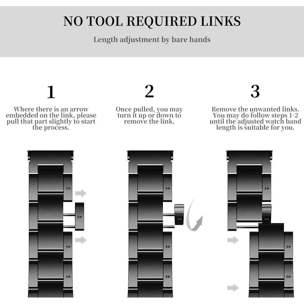 Fullmosa / Band, Compatible with Apple Watch, With case, Stainless steel - 6