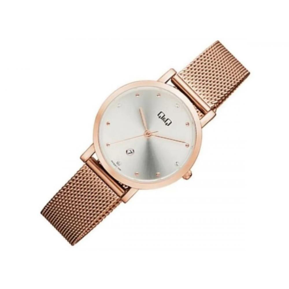 Q\&Q Women's Metal Analog Wristwatch A419J011Y - 30 mm - Gold - 2