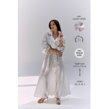 LINEN MAXI DRESS, GLOSSY WHITE (L) - 5 miniature