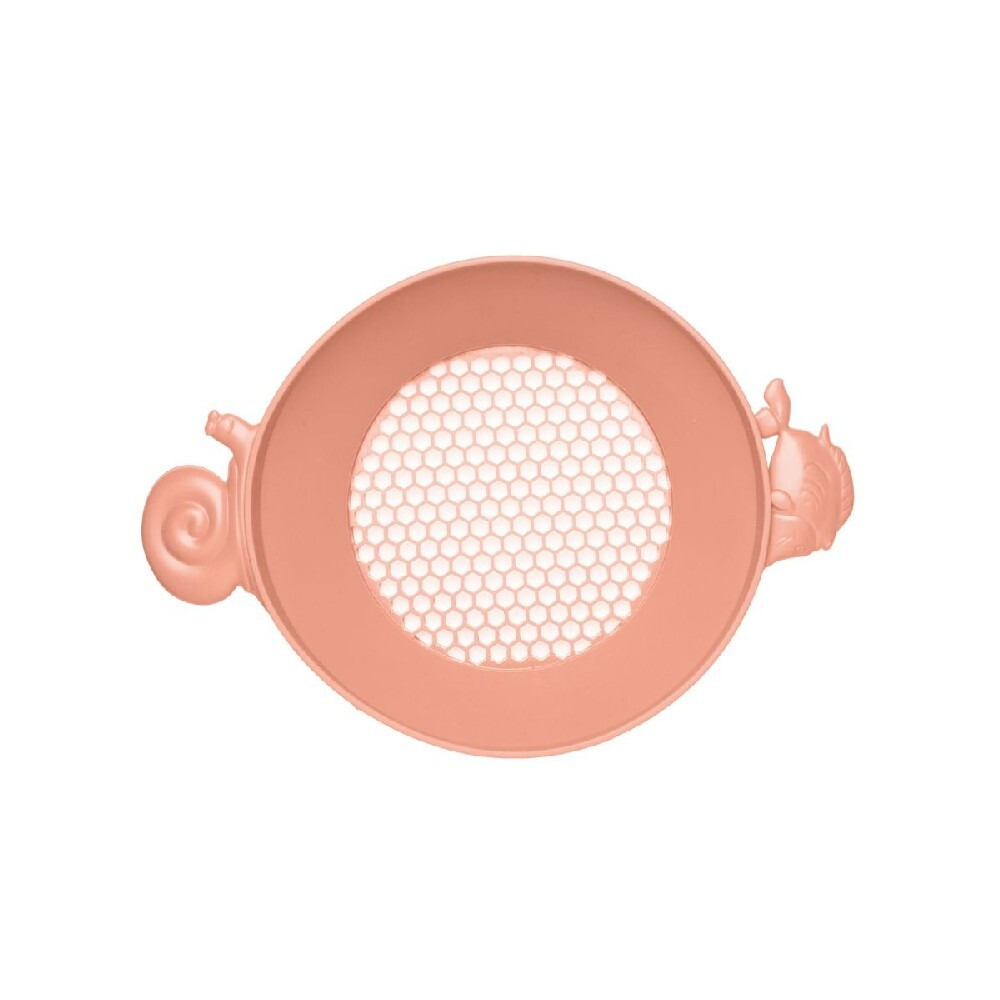 Sieve durable Scrunch with Handles Collapsible and foldable, Made of silicon, Coral  - 2