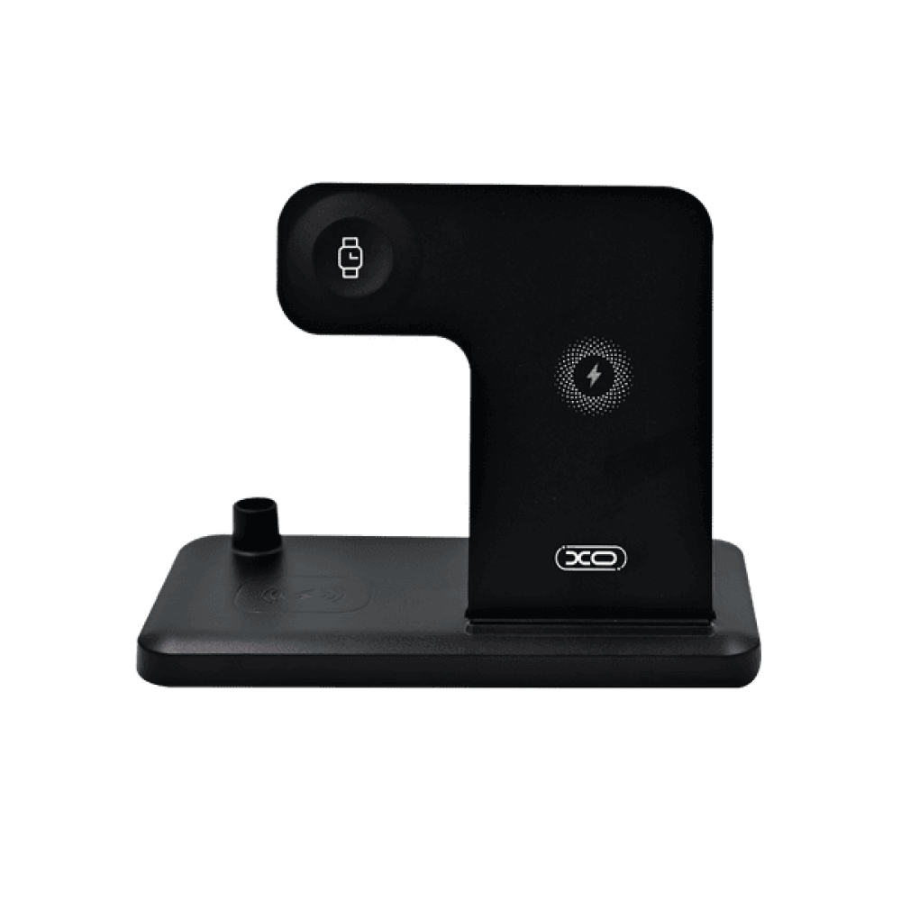 XO Wx033 15w 4 In 1 Wireless Charger Black - 1
