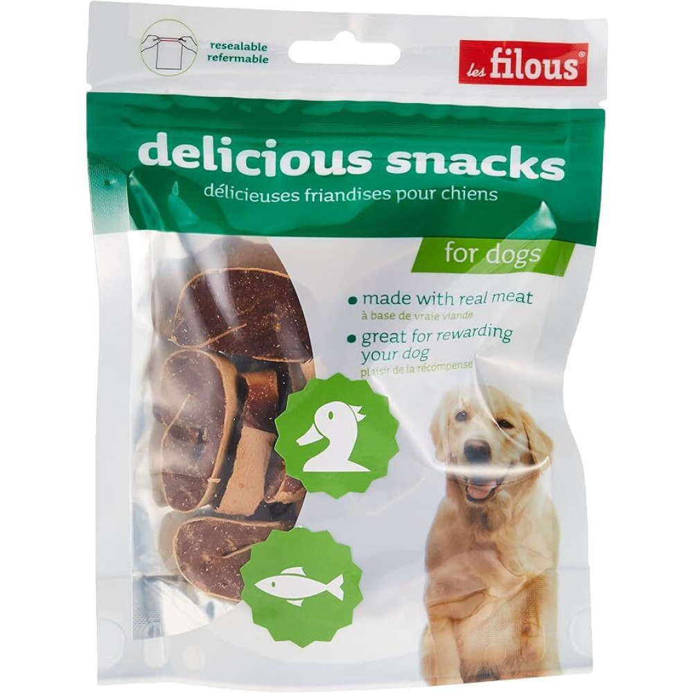 Les FILOUS, Вкусные закуски, Кусочки Утки И РЫБЫ, 100 г - 1