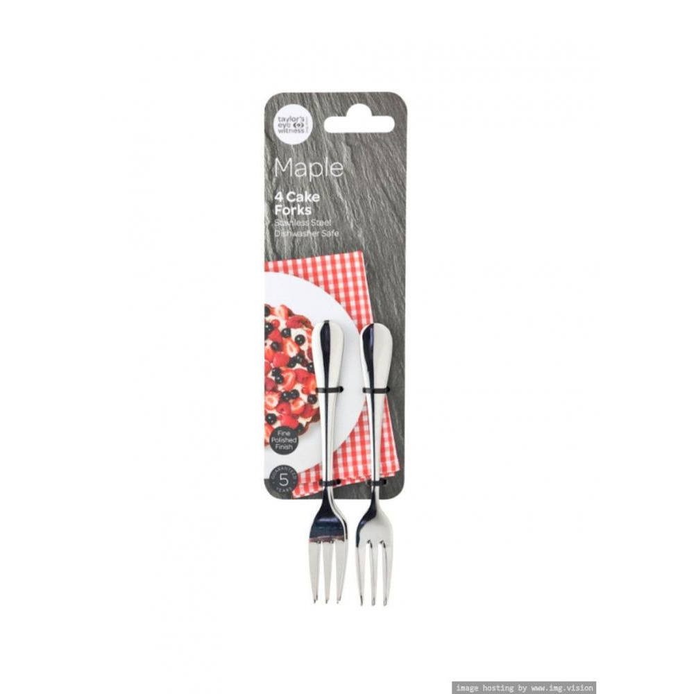 Taylor'S Eye Witness 4 Piece Stainless Steel Cake Forks - 1