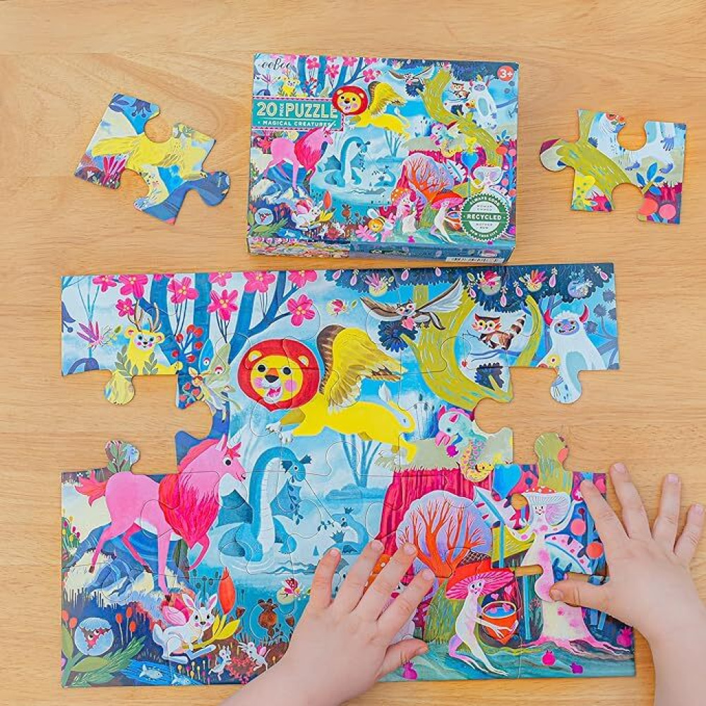 eeBoo: Magical Creatures - 20 Piece Puzzle - 15 x 11 Kids Jigsaw, Glossy Pieces, Preschool Puzzle, Ages 3+ - 4