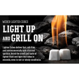Weber 24 Pieces Lighter Cubes - 4 miniature