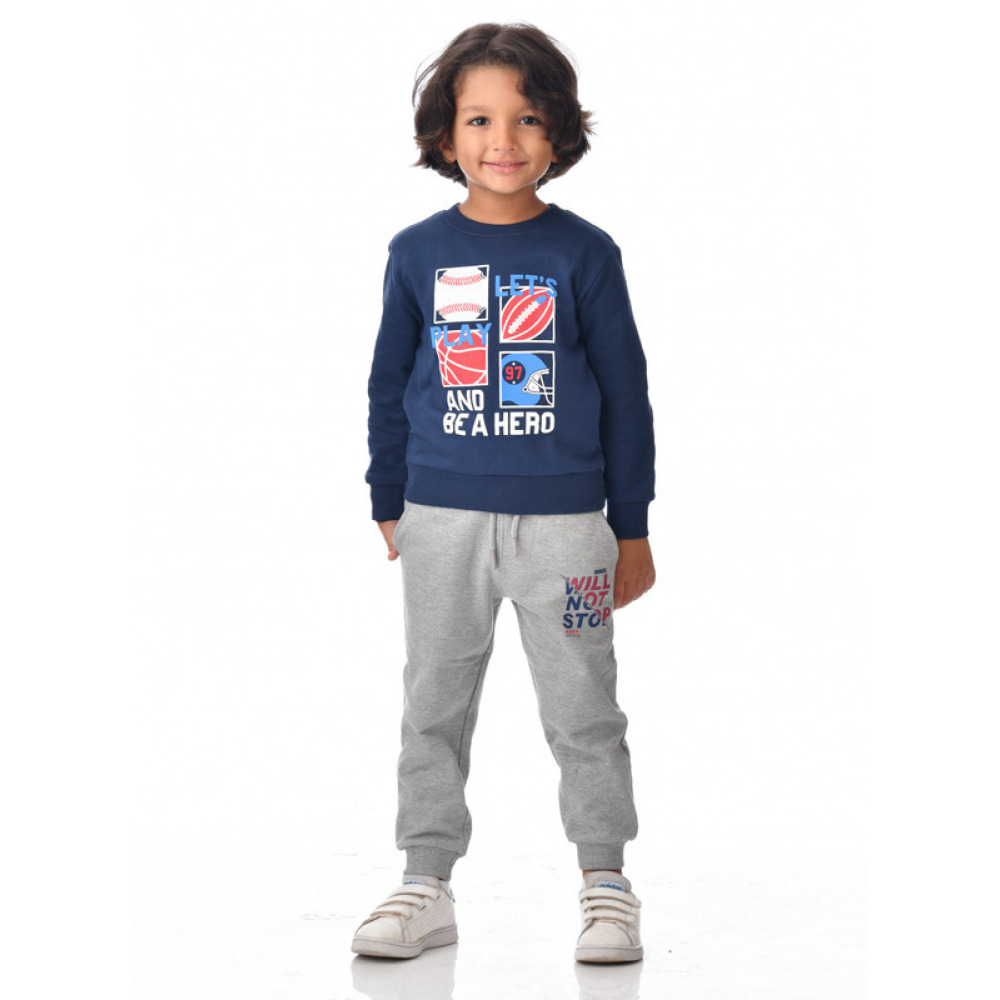 Boys' Sweatshirt (3-4 YRS) Navy - 1